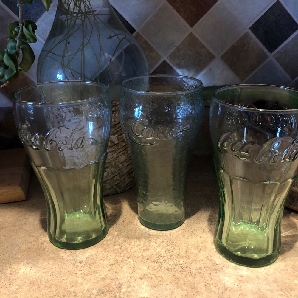 Vintage coke glasses